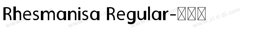 Rhesmanisa Regular字体转换